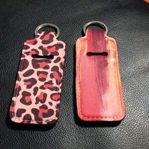 2 new Lip Balm Holder Keychain Lipstick Holder